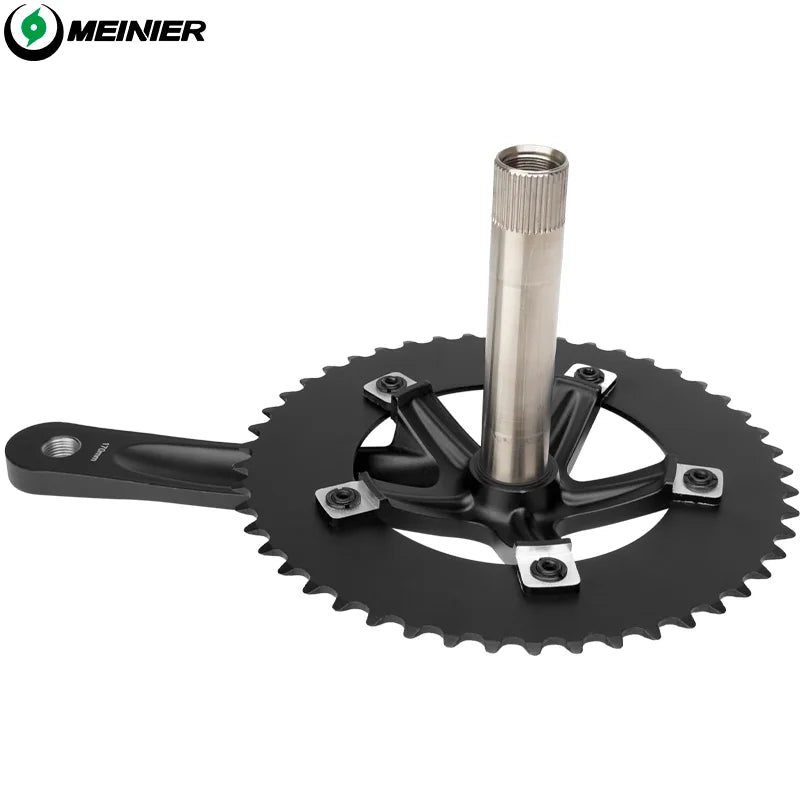 Aluminum Alloy Track Bike Crankset Chainring Diameter 170mm 48T Road Bike Crank Set for Racing Bike