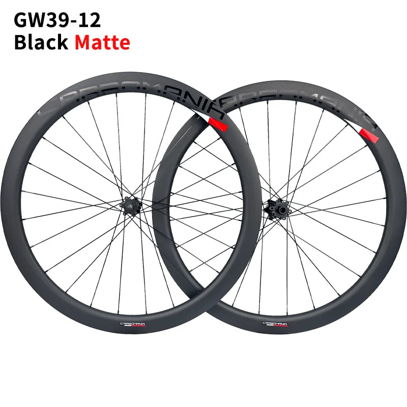 Durable Carbon Gravel Wheelset 700C 24 Hole Disc Brake Road Bike Wheel Set Gravel Bike Clincher Width 31mm