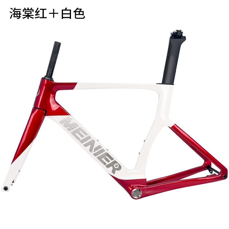 Wholesale Factories Carbon Fiber Road Bike Frame 700C Max 32C Tire Carbon Road Bike Frame Disc Brake Racing Bike Frame
