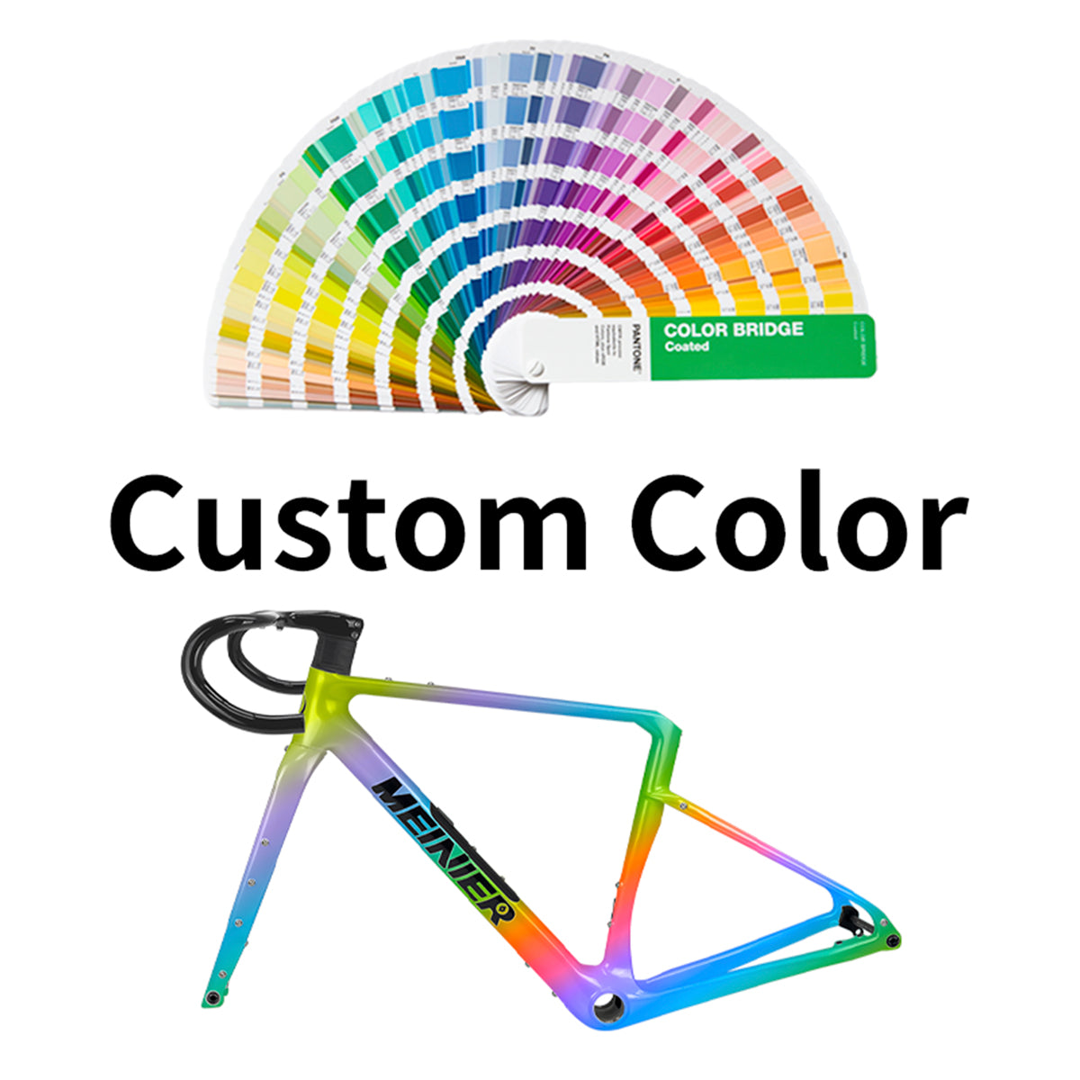 Custom Color Carbon gravel frameset