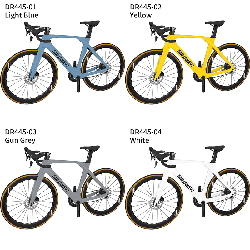 Full Carbon Road Bike WithShimano105 RD-R7120 Hydraulic Disc Brake Racing Bike 24 Speed Internal Cable Routing 700c Road Bike