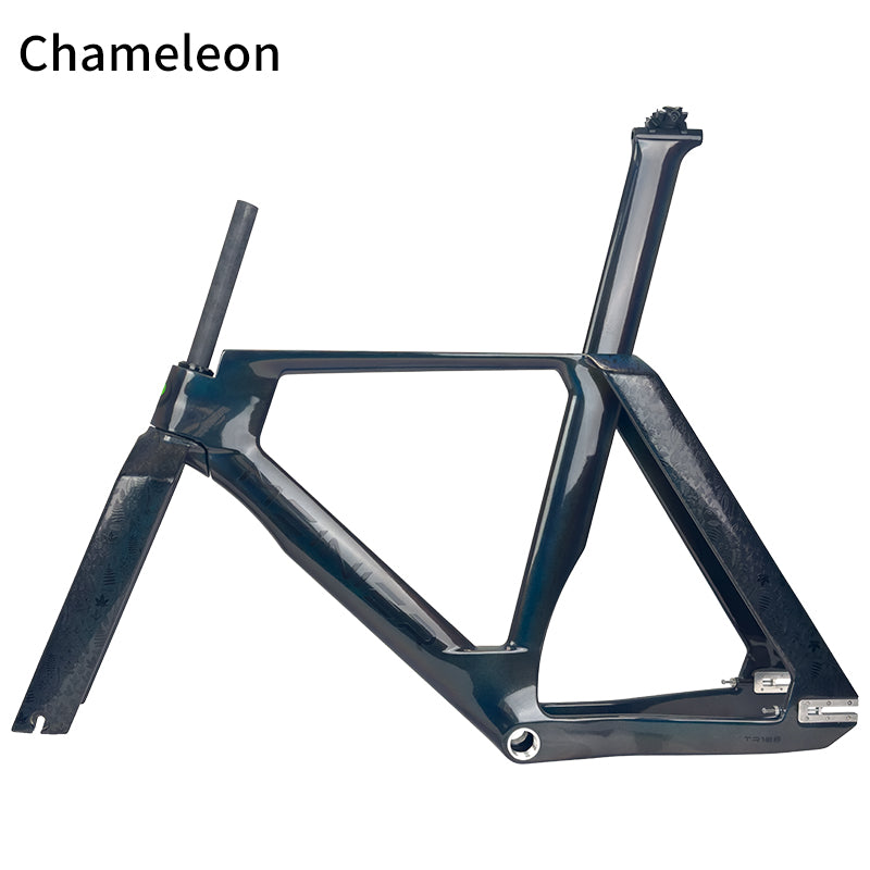 Full carbon Track Bike Frame Fork Seatpost Fixed gear UD matt Fork 700C