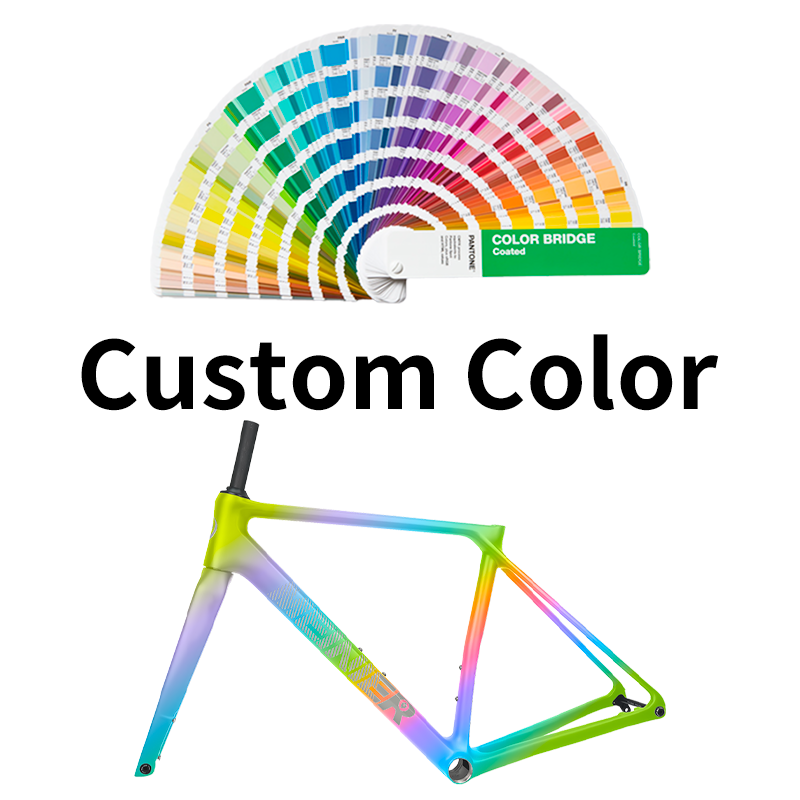 Carbon Fiber Road Bike Frame Max 700x32C Tire Disc Brake Racing Bike Frame for Hub 142x12mm