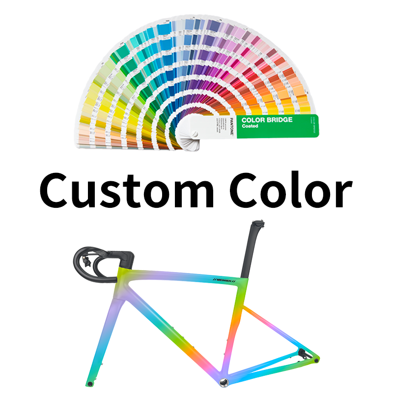 Lightweight Carbon Road Bike Frame with Integrated Handlebar Carbon Bike Frameset UDH Hanger Max 32C Tire for Road Bicycles