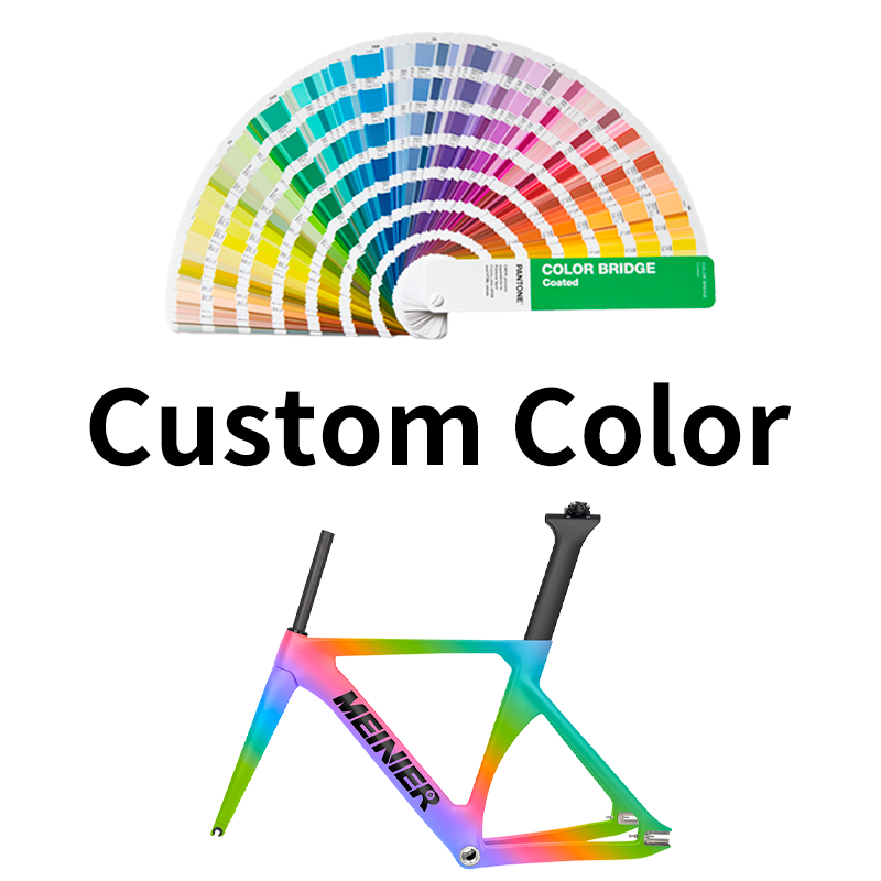 MEINIER Upgraded T1000 Carbon Track Frameset Max 700Cx25C Tire Fixed Gear Frame for Bike Racing Racing