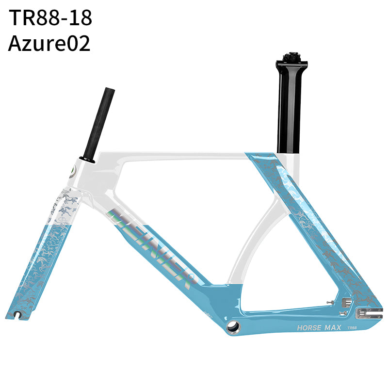 New TR88 Carbon Fixed Gear Frame Single Speed High Performance Track Frameset Max 700Cx28C Tire