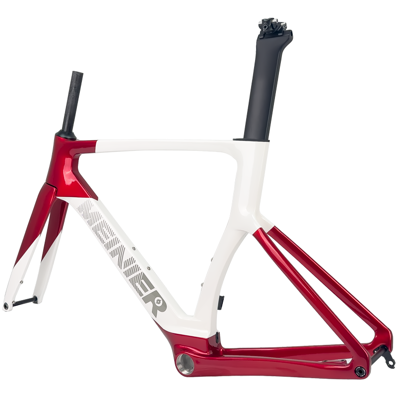 Wholesale Factories Carbon Fiber Road Bike Frame 700C Max 32C Tire Carbon Road Bike Frame Disc Brake Racing Bike Frame