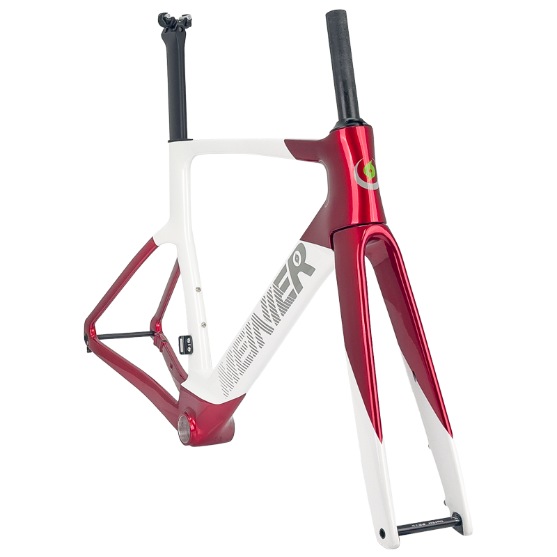 Wholesale Factories Carbon Fiber Road Bike Frame 700C Max 32C Tire Carbon Road Bike Frame Disc Brake Racing Bike Frame