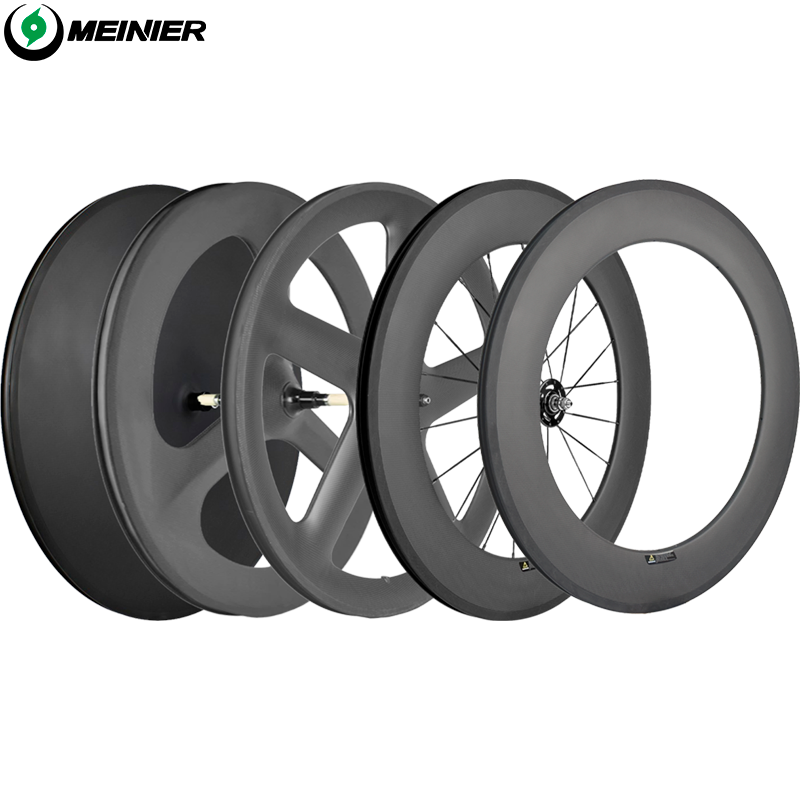 700C Carbon Track Wheels Rim Brake 14mm 3K Matte/3K Glossy Racing Wheel Fixed Gear Bike Clincher Carbon Wheelset