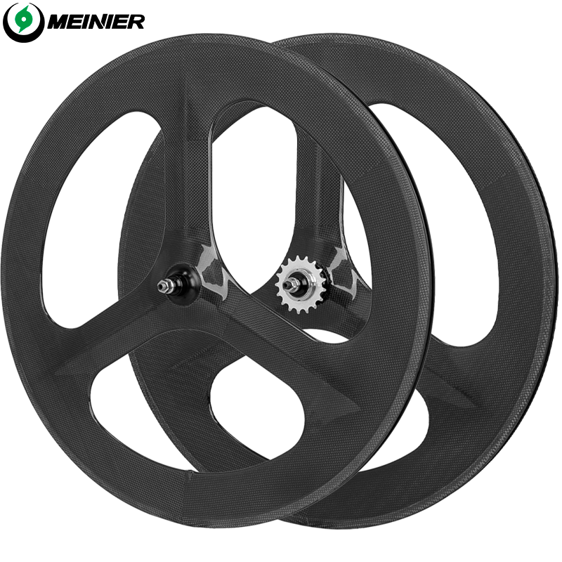 700C Carbon Track Wheels Rim Brake 14mm 3K Matte/3K Glossy Racing Wheel Fixed Gear Bike Clincher Carbon Wheelset