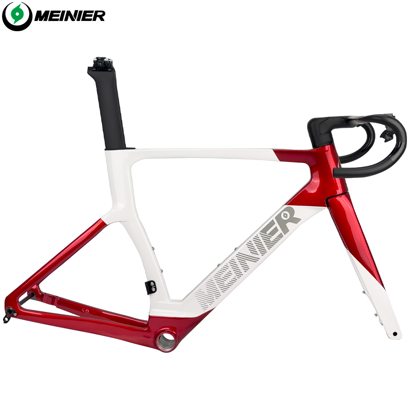 Road Carbon Frameset 700C Racing Bike Frame with 142x12mm Hub Disc Brake Lightweight Aero Design