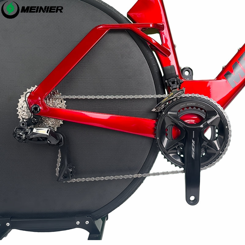 Carbon Fiber TT Bike with 2x12S L-TWOO ER9 and Shimano105 R7000 Crankset Full Carbon Fiber Disc Wheel Triathlon Road Bike for Racing