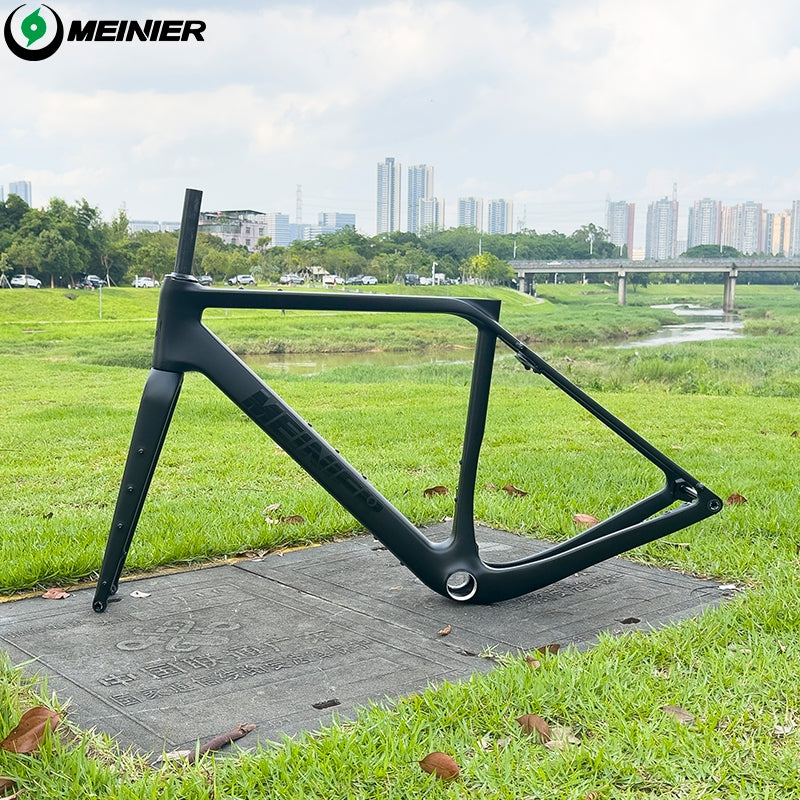 G23 Gravel Bike Frameset Max 700Cx47C Tires Internal Cable Routing Carbon Fiber Road Bike Frame Disc Brake for All-road