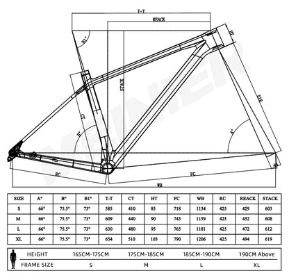 M08 T1000 Carbon MTB Frame Max 29erx2.4Tire Internal Cable Routing Ultralight Hardtail Frame BSA UDH