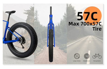 GRL15 Carbon Cyclocross Frameset Max Tire 700Cx57C Disc Brake Internal Cable Routing Gravel Frame with Tool Box UDH