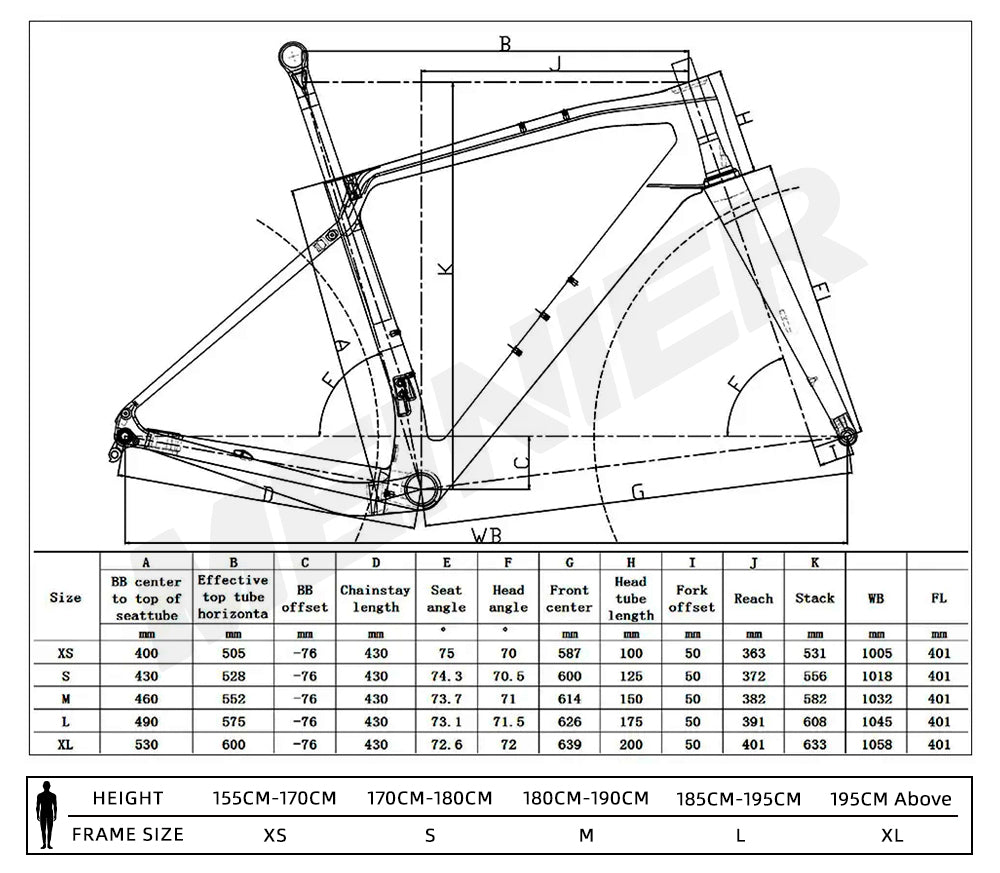 Lightweight Carbon Gravel Bike Frame 700Cx47C Max Tire 142x12mm Axle Disc Brake Cyclocross Frame