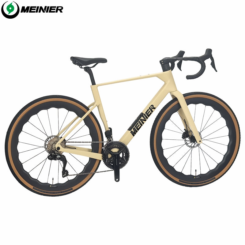 GRL615 Plus Full Carbon Gravel Road Bike 105 R7170 Di2 2x12S Full Internal Cable Routing Carbon Fiber Frame All Road Bicycle