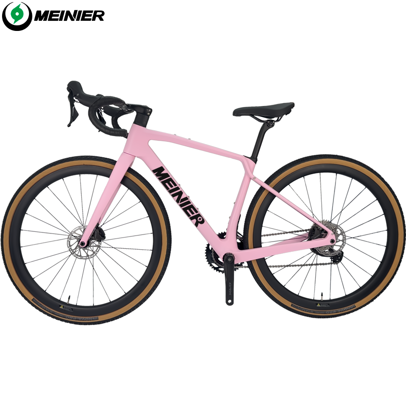 2x11Speed Gravel Road Bike with Carbon Fiber 12°Drop Handlebar Carbon Gravel Bike Internal Cable Routing