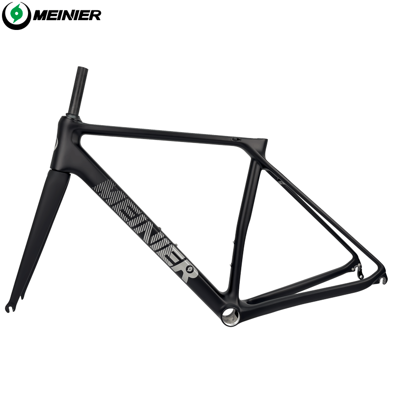 Carbon Road Bike Frameset 130x9mm Hub Lightweight V-Brake Racing Frame 700C Max 28C Tire