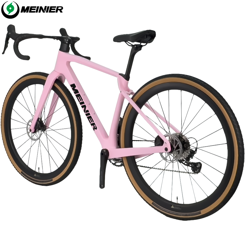 2x11Speed Gravel Road Bike with Carbon Fiber 12°Drop Handlebar Carbon Gravel Bike Internal Cable Routing