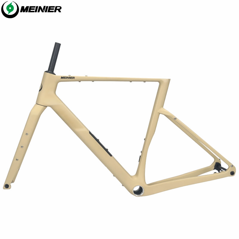 MEINIER GRL17 Gravel Frame Carbon Disc Brake Max Tire 700x57C Tool Box Custom Colors Road Bike Frame Lightweight Adventure