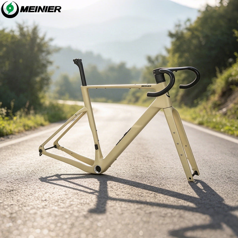 MEINIER GRL17 Gravel Frame Carbon Disc Brake Max Tire 700x57C Tool Box Custom Colors Road Bike Frame Lightweight Adventure