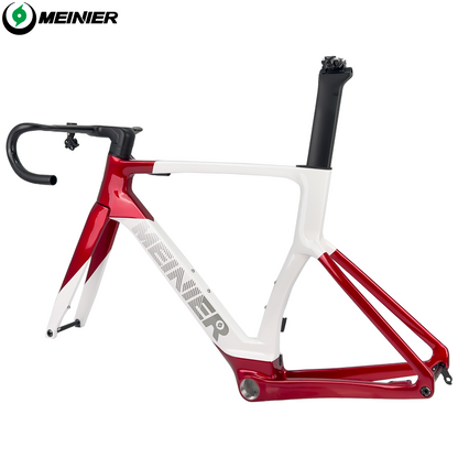 Road Carbon Frameset 700C Racing Bike Frame with 142x12mm Hub Disc Brake Lightweight Aero Design