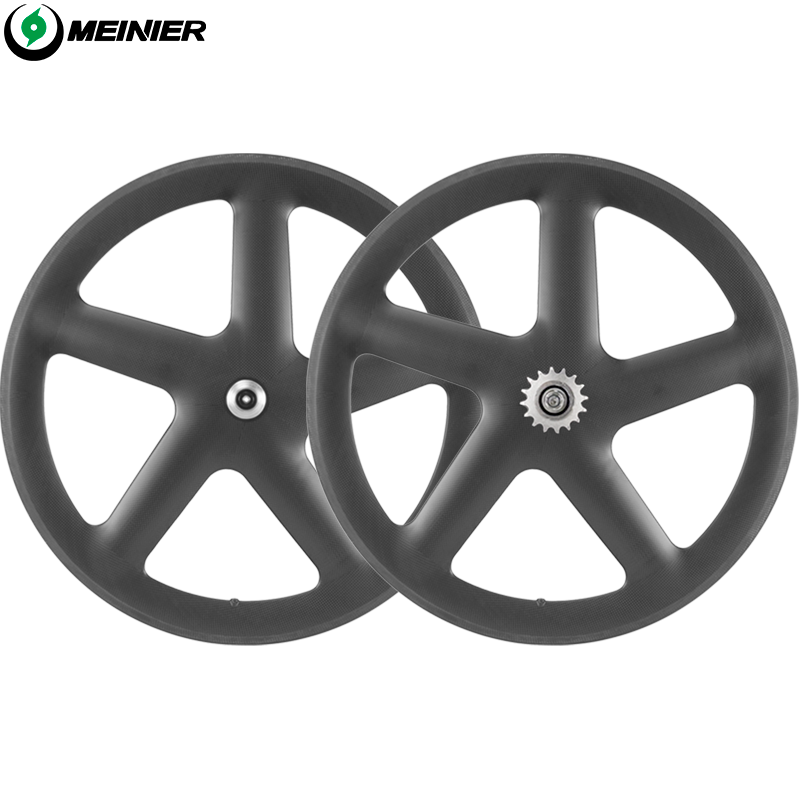 Full Carbon 5 Spoke Track Wheels 