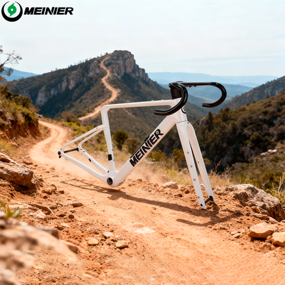 New Carbon Gravel Frameset with Integrated Handlebar UDH Hanger Lightweight Road Bike Frame Set