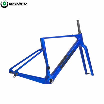 GRL15 Carbon Cyclocross Frameset Max Tire 700Cx57C Disc Brake Internal Cable Routing Gravel Frame with Tool Box UDH