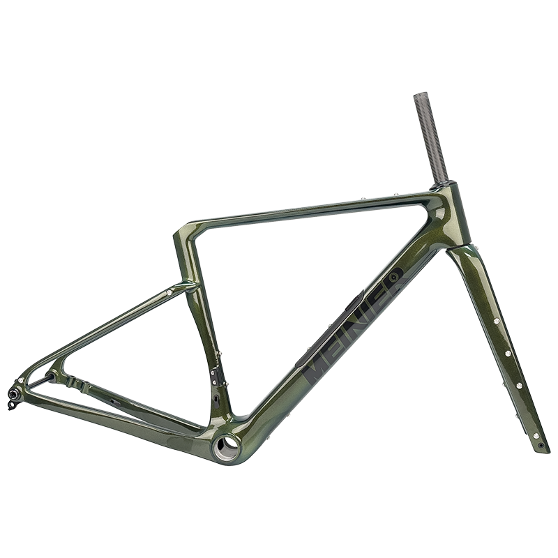 TY138 Chameleon Color Carbon Gravel Frameset with Tool Box UDH Hanger T47 Bottom Bracket Cyclocross Frame