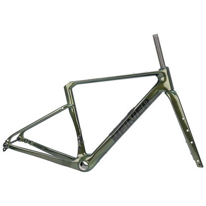 TY138 Chameleon Color Carbon Gravel Frameset with Tool Box UDH Hanger T47 Bottom Bracket Cyclocross Frame