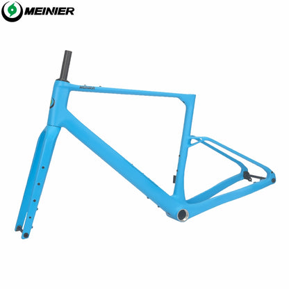 G26 Carbon Gravel Frameset with Full Carbon Fiber Storage Tool Box Cyclocross Frameset Max Tire 700Cx50C Disc Brake