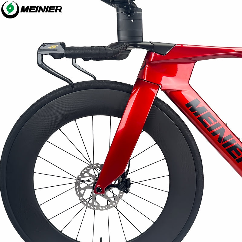 Carbon Fiber TT Bike with 2x12S L-TWOO ER9 and Shimano105 R7000 Crankset Full Carbon Fiber Disc Wheel Triathlon Road Bike for Racing