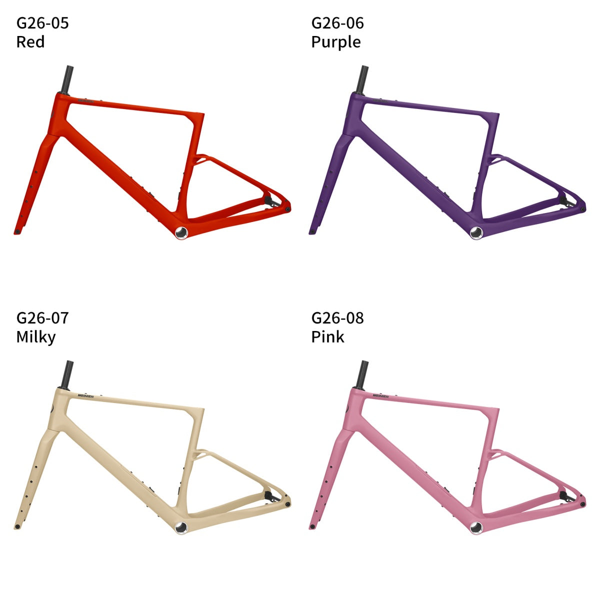 G26 Carbon Gravel Frameset with Full Carbon Fiber Storage Tool Box Cyclocross Frameset Max Tire 700Cx50C Disc Brake