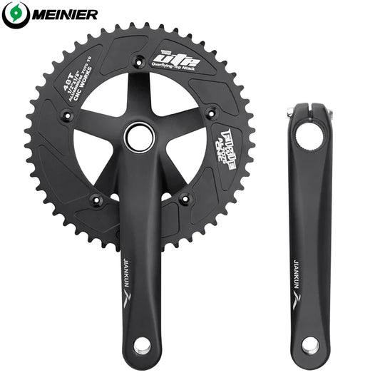 Aluminum Alloy Track Bike Crankset Chainring Diameter 170mm 48T Road Bike Crank Set for Racing Bike