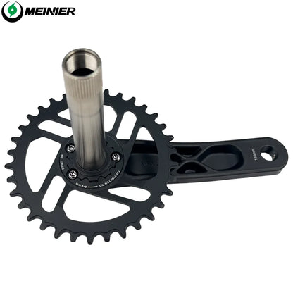 24er Kids Bike Crankset 155mm Aluminum Alloy MTB Crank Durable Bicycle Parts