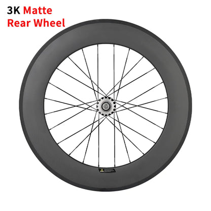 Carbon Racing Bike Wheels Front 88MM Rear 88MM Rim Brake Track Bike Wheels 700c