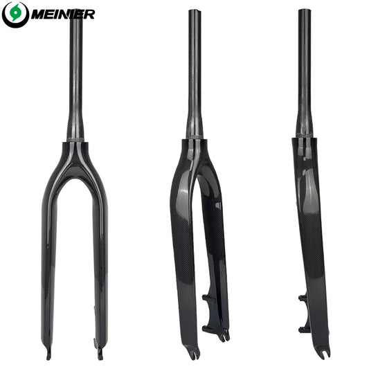 Full Carbon MTB Fork 26 Inch Straight Bicycle Front Fork Disc Brake for Max 2.35 Tire