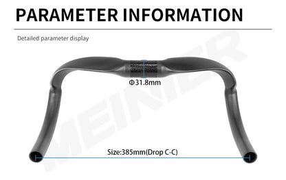 Carbon Road Bike Handlebar 385mm 31.8mm Track Bike Handlebars for Racing Bike