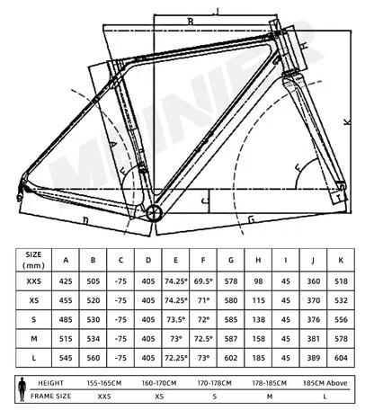 Carbon Road Bike Frameset 130x9mm Hub Lightweight V-Brake Racing Frame 700C Max 28C Tire