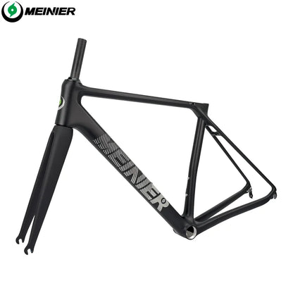 Carbon Road Bike Frameset 130x9mm Hub Lightweight V-Brake Racing Frame 700C Max 28C Tire