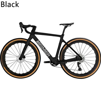 Gravel Handlebar 700c road bike frame road bike Adult Bike Fiber Fork  Full Carbon Fiber 12°  wheelset T800 Carbon Fiber wheels