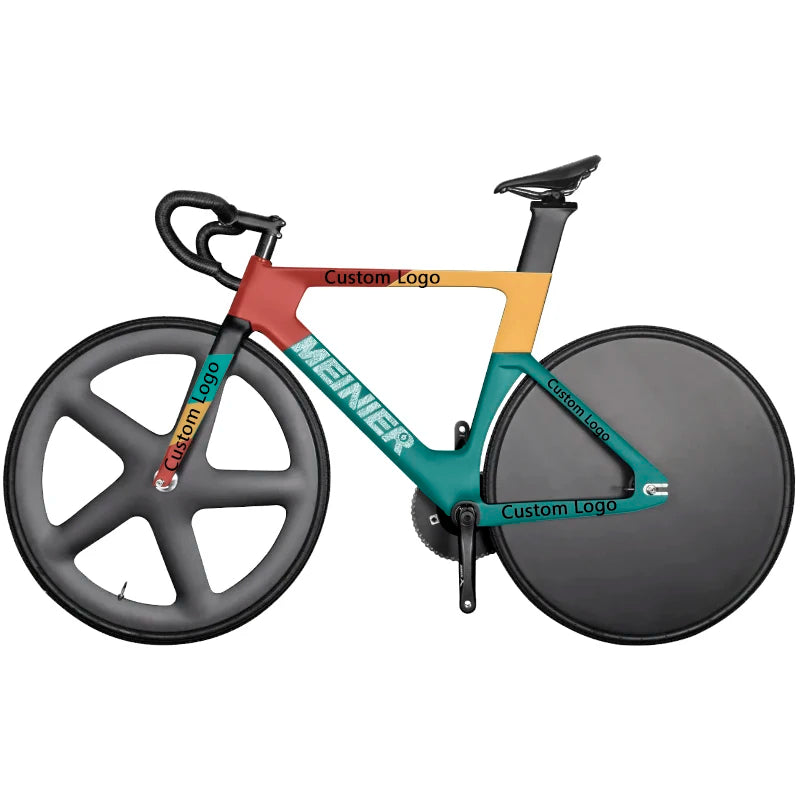 700C carbon bike Fixed Gear track bike bicycle Single Speed track bike Carbon Fiber Front  5 Spokes carbon rear closed Wheelset