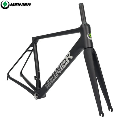 Carbon Road Bike Frameset 130x9mm Hub Lightweight V-Brake Racing Frame 700C Max 28C Tire