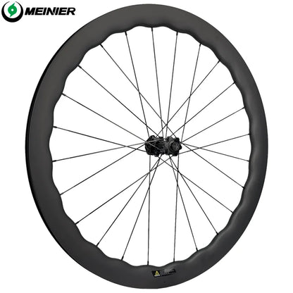 700C Carbon Road Bike Wheelset 55mm Rim Depth Disc Brake Lightweight Racing Wheels for Road Bikes