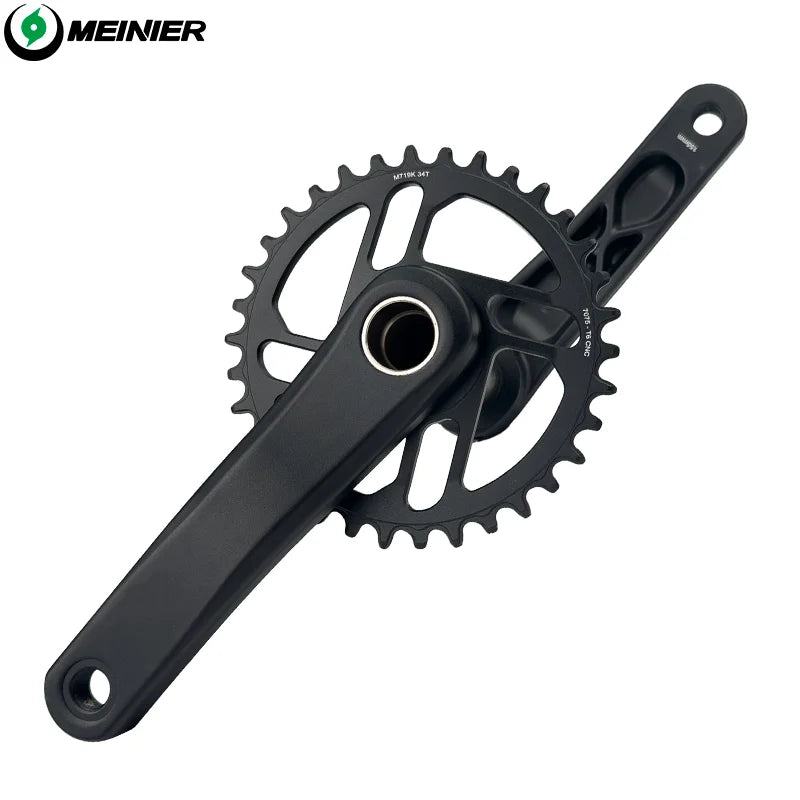 24er Kids Bike Crankset 155mm Aluminum Alloy MTB Crank Durable Bicycle Parts