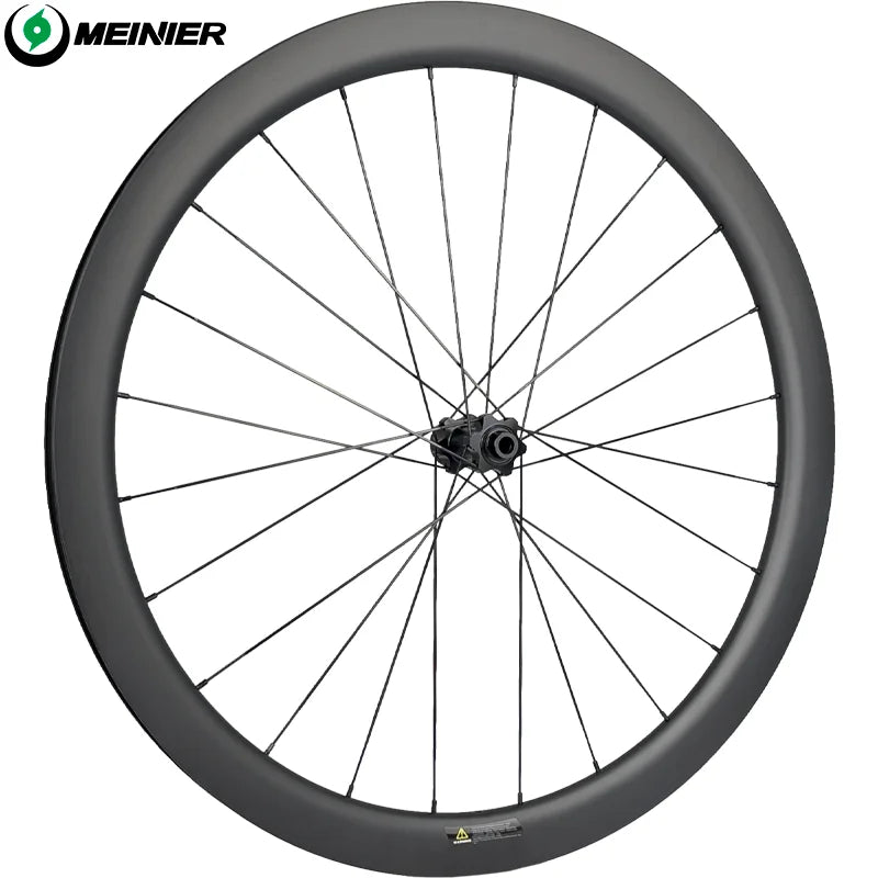 Lightweight 700C Carbon Road Bike Wheelset 50MM Rim Depth Disc Brake Wheelset Clincher