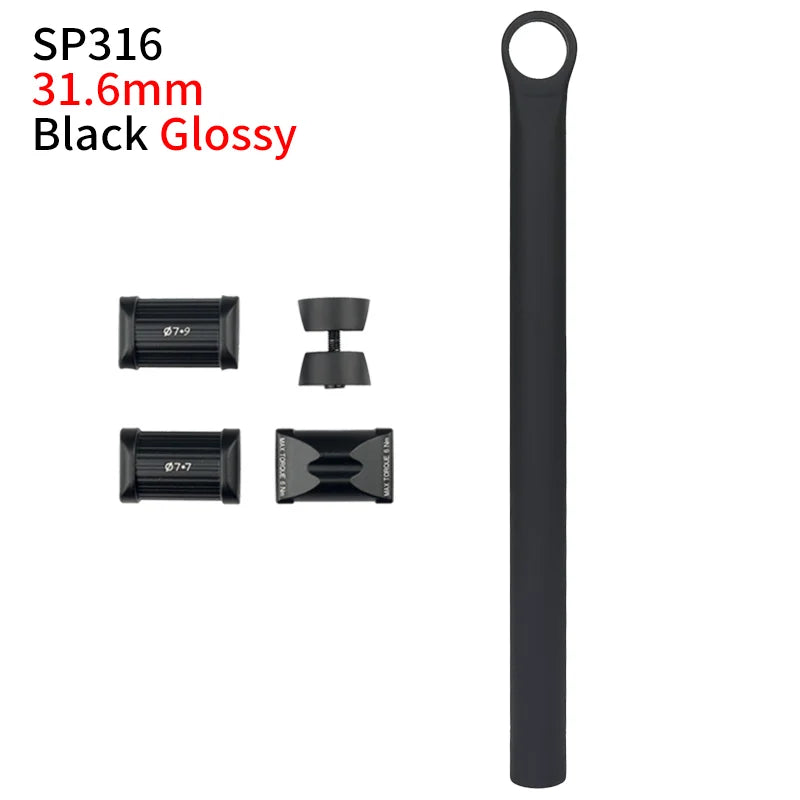 27.2mm/31.6mm Bicycle Seat Post MTB Road Bike Seatpost Super Light Seatpost Carbon Customizable Length