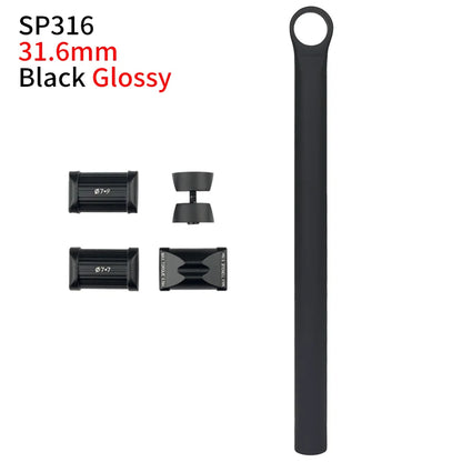 27.2mm/31.6mm Bicycle Seat Post MTB Road Bike Seatpost Super Light Seatpost Carbon Customizable Length